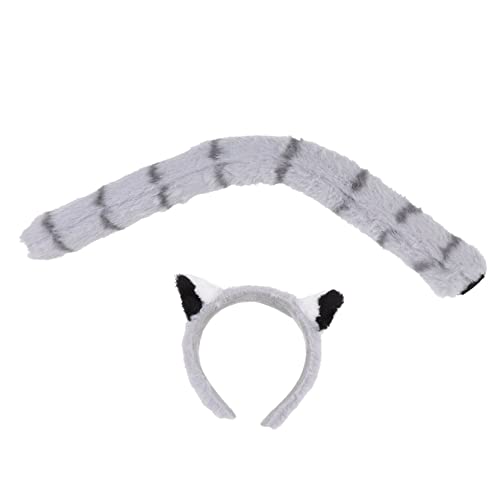 MUCKLILY 1Satz Tierohren Stirnband Set mit Kopfschmuck für Kostümpartys und Festivals Geeignet für Erwachsene Charmantes Accessoire mit Feiner Verarbeitung von MUCKLILY