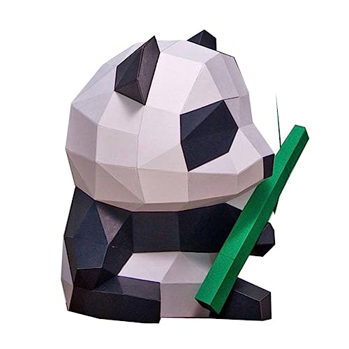MUCKLILY 1Stück DIY Origami Papiermodell Panda Handgemachtes Tierform Modell für Geometrisches Bastelset für Zuhause Kreatives Basteln und Dekoration MUCKLILY 1Stück DIY Origami Papiermodell Panda Handgemachtes Tierform Modell für Geometrisches Bastelset für Zuhause Kreatives Basteln und Dekoration von MUCKLILY