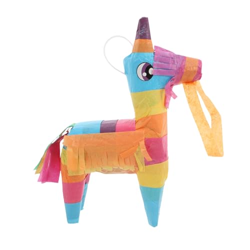 MUCKLILY 1Stück Einzelnes Pferde Pinata aus Hochwertigem Gefüllt mit Süßigkeiten Kindergeburtstagsfeiern und Outdoor Spielspaß von MUCKLILY