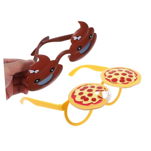 MUCKLILY 2 Lustige Brillen Für Feiertagspartys, Fotoautomaten-requisiten, Alberne Brillen Für Erwachsene Und Kinder, Pizza- Und Kotbrillen Für Halloween Und Kostüme MUCKLILY 2 Lustige Brillen Für Feiertagspartys, Fotoautomaten-requisiten, Alberne Brillen Für Erwachsene Und Kinder, Pizza- Und Kotbrillen Für Halloween Und Kostüme von MUCKLILY