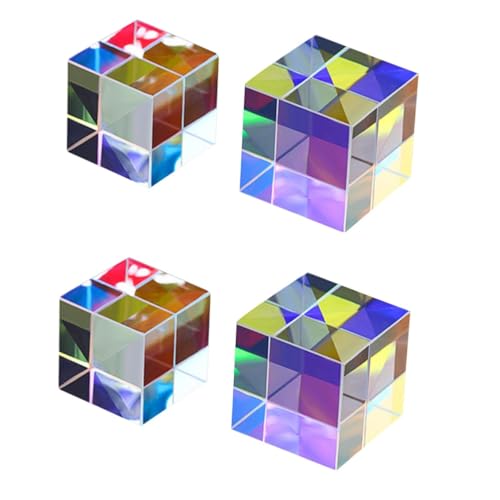 MUCKLILY 2 Sätze Prisma Tischdekoration Lehre Optische Demonstration Requisite Physik Lehre Optisches Instrument Desktop Ornament Desktop Schmücken Physik Experiment Werkzeug 2 Stück * 2 von MUCKLILY