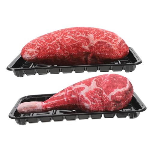 MUCKLILY 2 Sätze Simuliertes Steakmodell simulierte Lebensmittelmodelle realistische Lebensmittelverzierung Prop Essen Künstliche Fleischdekoration künstliches Rindfleischmodell pp MUCKLILY 2 Sätze Simuliertes Steakmodell simulierte Lebensmittelmodelle realistische Lebensmittelverzierung Prop Essen Künstliche Fleischdekoration künstliches Rindfleischmodell pp von MUCKLILY