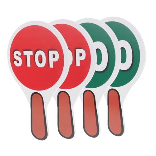 MUCKLILY 2 Satz Handheld Verkehrsschild Doppelseitiges Stopp und Go Schild Rot und Grün Wetterfestes PVC Schild für Verkehrssicherheit für Straßenübergänge und Lehrzwecke MUCKLILY 2 Satz Handheld Verkehrsschild Doppelseitiges Stopp und Go Schild Rot und Grün Wetterfestes PVC Schild für Verkehrssicherheit für Straßenübergänge und Lehrzwecke von MUCKLILY