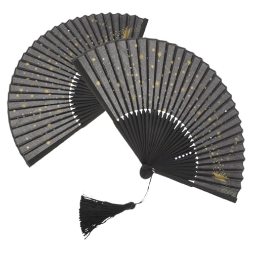 MUCKLILY 2 Stück Faltbarer Handfächer Vintage für Dekoration Partys Geburtstagsgeschenke Tragbar und Leicht für Frauen und Männer Robust und Vielseitig MUCKLILY 2 Stück Faltbarer Handfächer Vintage für Dekoration Partys Geburtstagsgeschenke Tragbar und Leicht für Frauen und Männer Robust und Vielseitig von MUCKLILY
