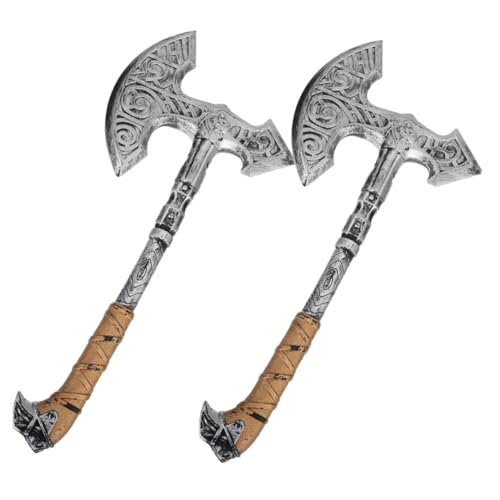 MUCKLILY 2 Stück Halloween Deko Leichte Realistische Plastik Axt Attrappe für Kostüm Party Zubehör Langlebige Cosplay Requisite für Gruselige Halloween Party Dekoration MUCKLILY 2 Stück Halloween Deko Leichte Realistische Plastik Axt Attrappe für Kostüm Party Zubehör Langlebige Cosplay Requisite für Gruselige Halloween Party Dekoration von MUCKLILY