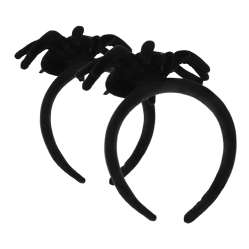 MUCKLILY 2 Stück Halloween Spinnen Haarreif Plüsch Kopfschmuck Wiederverwendbar Leicht und Komfortabel für Party Cosplay Bühnenauftritte und Karneval von MUCKLILY