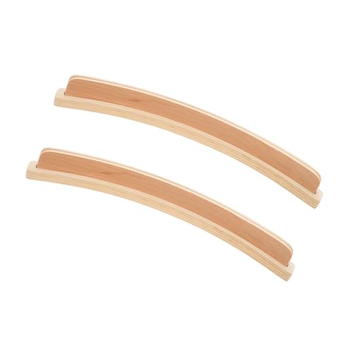 MUCKLILY 2 Stück Holz Spielkartenhalter Gebogen Robust für Kleine Hände Kartenorganizer Vielseitig für Spielkarten Sitzkarten Bankkarten für Senioren Erwachsene von MUCKLILY