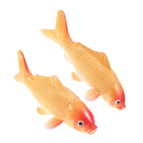 MUCKLILY 2 Stück Koi -Modell Für Aquarienfische Kleine Aquariendekoration Aquarienversorgung Gefälschter Fisch Für Den Haushalt Realistisches Fischdekor PVC Golden MUCKLILY 2 Stück Koi -Modell Für Aquarienfische Kleine Aquariendekoration Aquarienversorgung Gefälschter Fisch Für Den Haushalt Realistisches Fischdekor PVC Golden von MUCKLILY