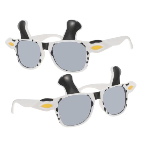 MUCKLILY 2 Stück Lustige Kuhbrille Robustem PC material Komfortable Party brille mit Kuhmuster motiv für Cosplay Halloween Themenpartys und Fotorequisiten für Erwachsene MUCKLILY 2 Stück Lustige Kuhbrille Robustem PC material Komfortable Party brille mit Kuhmuster motiv für Cosplay Halloween Themenpartys und Fotorequisiten für Erwachsene von MUCKLILY