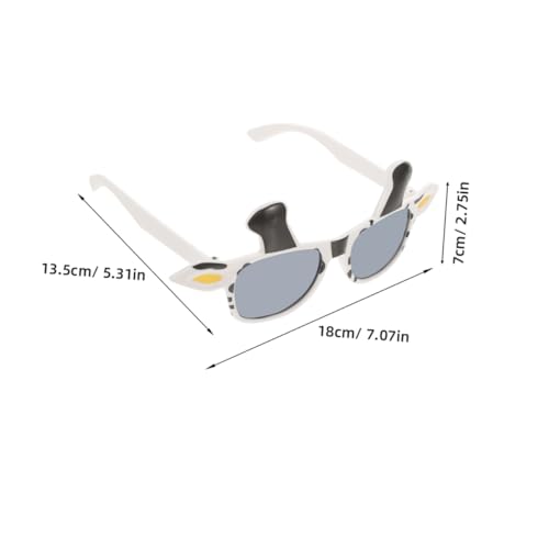 MUCKLILY 2 Stück Lustige Kuhbrille Tierische Partybrille als Foto Requisite für Erwachsene Karneval Fasching Geburtstag Zubehör von MUCKLILY