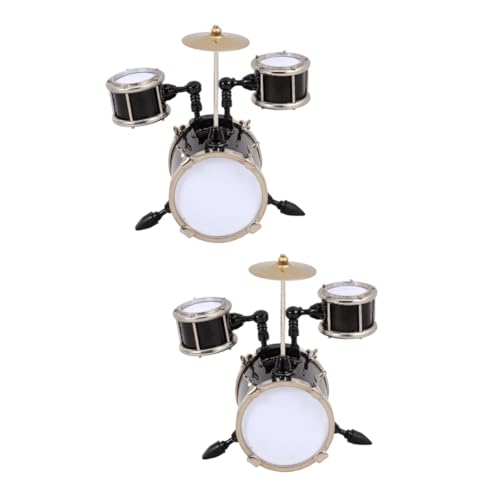 MUCKLILY 2 Stück Mini Jazz Drum Model Miniatur Puppe Musical Ornament Musikalische Dekoration Mini-Instrumente als Ornamente kleines Instrument für Party Mini-Musikinstrumente Metall MUCKLILY 2 Stück Mini Jazz Drum Model Miniatur Puppe Musical Ornament Musikalische Dekoration Mini-Instrumente als Ornamente kleines Instrument für Party Mini-Musikinstrumente Metall von MUCKLILY
