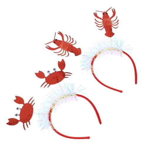 MUCKLILY 2 Stück Teiliges Hummer Krabben haarschmuck Originelles Meereslebewesen Stirnband Party Kopfschmuck Leichtes Komfortables Haarreif Kostüm accessoire für Karneval Fasching Bühne MUCKLILY 2 Stück Teiliges Hummer Krabben haarschmuck Originelles Meereslebewesen Stirnband Party Kopfschmuck Leichtes Komfortables Haarreif Kostüm accessoire für Karneval Fasching Bühne von MUCKLILY
