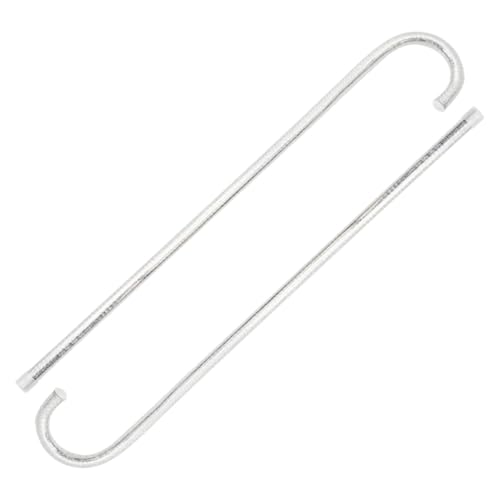 MUCKLILY 2 Stück Teiliges Jazz Tanzstock aus Stabilem PVC Silberfarbener Cosplay Spazierstock für Bühnenauftritte Party und Bauchtanz Leicht Langlebig und Dekorativ von MUCKLILY