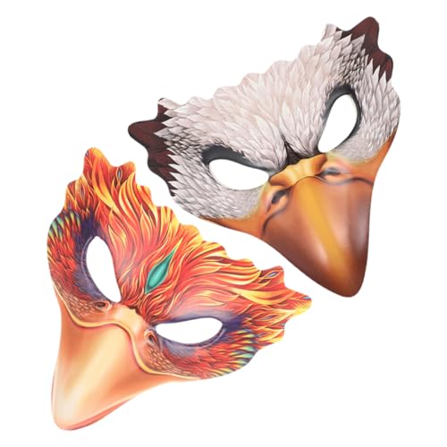 MUCKLILY 2 Stück Teiliges Tiermasken für Halloween und Karneval Realistische Vogelgesicht Masken Weiß und Leichte Halbe Gesichtsmasken für Party Cosplay und Kostümzubehör MUCKLILY 2 Stück Teiliges Tiermasken für Halloween und Karneval Realistische Vogelgesicht Masken Weiß und Leichte Halbe Gesichtsmasken für Party Cosplay und Kostümzubehör von MUCKLILY