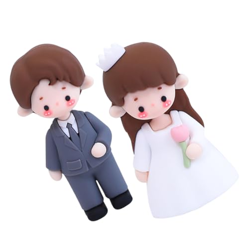 MUCKLILY 2 Stück Tortenfiguren Hochzeitscake Topper aus Weichem Material Dekoration für Hochzeit Romantische Anlässe Vielseitig Einsetzbar für Verschiedene Themen und Dekorationen MUCKLILY 2 Stück Tortenfiguren Hochzeitscake Topper aus Weichem Material Dekoration für Hochzeit Romantische Anlässe Vielseitig Einsetzbar für Verschiedene Themen und Dekorationen von MUCKLILY