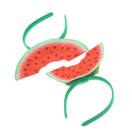 MUCKLILY 2 Stück Wassermelonen stirnband Realistisches Wassermelonen kostüm haarband für Erwachsene und Leichtes Party accessoire Auffälliger Kopfschmuck für Karneval und von MUCKLILY