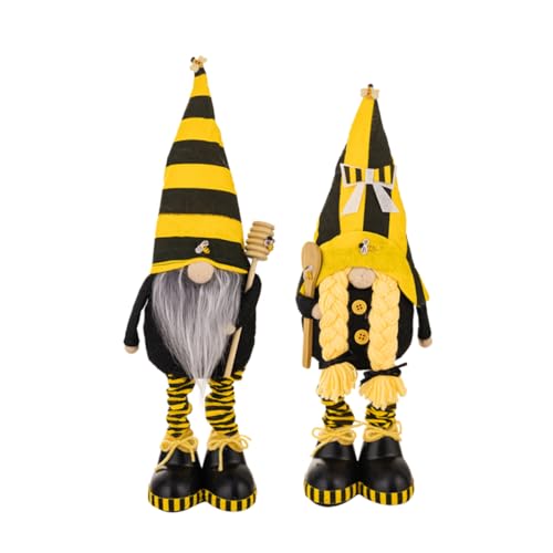 MUCKLILY 2 Stück Zwergpuppe Sehr Mini Plüsch Dekorativ Tablett Sommer Gnom Ausgestopft Bienen Zwerge Hausbedarf Desktop-zwerg-Puppe Zartes Wichteldekor Zwerg Stoff MUCKLILY 2 Stück Zwergpuppe Sehr Mini Plüsch Dekorativ Tablett Sommer Gnom Ausgestopft Bienen Zwerge Hausbedarf Desktop-zwerg-Puppe Zartes Wichteldekor Zwerg Stoff von MUCKLILY