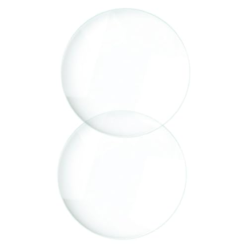MUCKLILY 2 Stück optische konvexe Linse werkzeug Optisches Glas konvexe Scheibe optische linse Vergrößerungsobjektiv Teleskop-Objektiv Lupen Glaslinsen optisches Objektiv Transparent von MUCKLILY