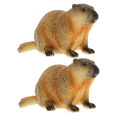 MUCKLILY 2 Stücke Groundhog Modell Groundhog Handwerk Groundhog Ornament Groundhog Dekoration Miniatur Groundhog Figurine Simulation Tiere Kunststoff MUCKLILY 2 Stücke Groundhog Modell Groundhog Handwerk Groundhog Ornament Groundhog Dekoration Miniatur Groundhog Figurine Simulation Tiere Kunststoff von MUCKLILY