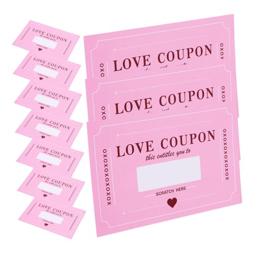 MUCKLILY 20 Blatt Valentinstag-rubbelkarte Spiel-rubbelkarten Paar Rubbelkarten Valentinskarten Zum Rubbeln Spielkarten Zum Valentinstag Kinderkartenspiele Paar Rubbellose Papier Rosa MUCKLILY 20 Blatt Valentinstag-rubbelkarte Spiel-rubbelkarten Paar Rubbelkarten Valentinskarten Zum Rubbeln Spielkarten Zum Valentinstag Kinderkartenspiele Paar Rubbellose Papier Rosa von MUCKLILY