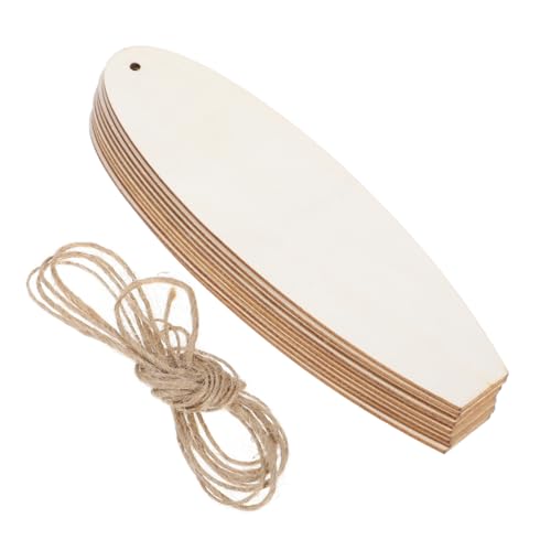 MUCKLILY 20 Stück Teiliges Unfertige Surfbrett Dekorationen DIY Strand Themen Ornamente für Kreative Wand und Türdekoration Vielseitig Einsetzbar Handgefertigt aus Holz für Gestaltung von MUCKLILY