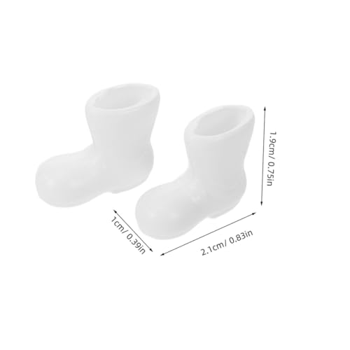 MUCKLILY 24 Stück Teiliges Mini Weihnachtsmann Stiefel Kunststoff Miniatur Schuhe für Puppenhaus Deko Weihnachtsdeko Kompakt Tragbar Vielseitig für DIY Festliche Weihnachtsfiguren von MUCKLILY