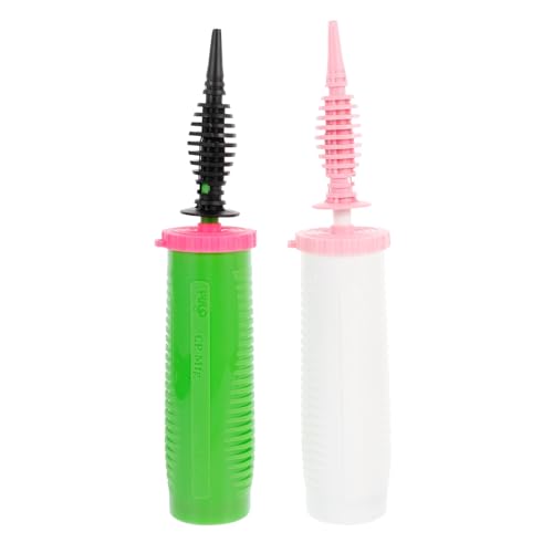 MUCKLILY 2Stücke Ballonpumpe aus Kunststoff Hochwertige Handpumpe für Latexballons Schnelles Aufblasen für Partys und Veranstaltungen Ballonzubehör von MUCKLILY