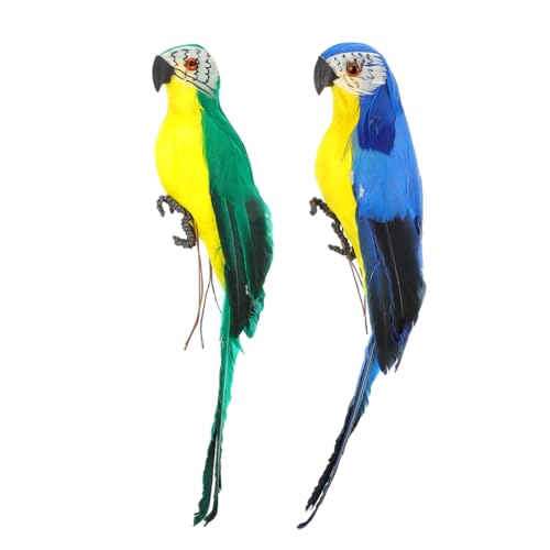 MUCKLILY 2Stücke Künstliche Papageien Ornamente Lebensechte Dekofiguren für Garten und Mikro Landschaften Farblich Abgestimmt Langlebig und Platzsparend MUCKLILY 2Stücke Künstliche Papageien Ornamente Lebensechte Dekofiguren für Garten und Mikro Landschaften Farblich Abgestimmt Langlebig und Platzsparend von MUCKLILY