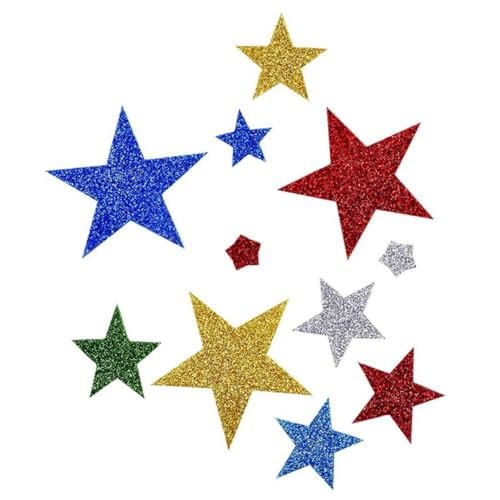 MUCKLILY 2er Pack Glitzernde Stern und Herz Aufkleber Selbstklebend für DIY Bastelprojekte Kinderzimmer Scrapbooking Dekoration mit Leuchtenden Pailletten und Vielseitiger Wand und MUCKLILY 2er Pack Glitzernde Stern und Herz Aufkleber Selbstklebend für DIY Bastelprojekte Kinderzimmer Scrapbooking Dekoration mit Leuchtenden Pailletten und Vielseitiger Wand und von MUCKLILY