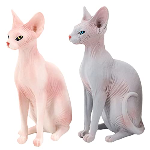 MUCKLILY 2stücke Katze Skulptur Entzückende Katze Modell Realistische Modell Simulation Figurine Schreibtischdeko Möbeldeko MUCKLILY 2stücke Katze Skulptur Entzückende Katze Modell Realistische Modell Simulation Figurine Schreibtischdeko Möbeldeko von MUCKLILY