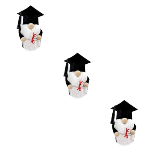 MUCKLILY 3 Stck. GNOME Puppe für Abschluss Lustige Plüschige Dekoration für Abschlussfeiern für Freunde und Klassenkameraden Design für Schulanfänger MUCKLILY 3 Stck. GNOME Puppe für Abschluss Lustige Plüschige Dekoration für Abschlussfeiern für Freunde und Klassenkameraden Design für Schulanfänger von MUCKLILY