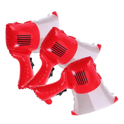 MUCKLILY 3stücke Bullhorn Form Folienballons Deko Für Feuerwehr-mottopartys Kindergeburtstage Und Feiern Robuste Langlebige Und Leicht Aufzublasende Ballons Für Unvergessliche MUCKLILY 3stücke Bullhorn Form Folienballons Deko Für Feuerwehr-mottopartys Kindergeburtstage Und Feiern Robuste Langlebige Und Leicht Aufzublasende Ballons Für Unvergessliche von MUCKLILY