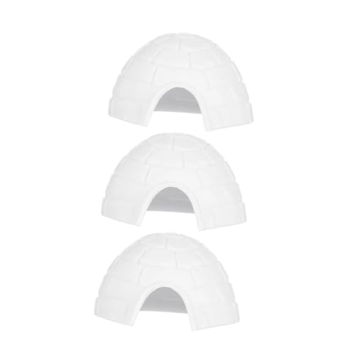 MUCKLILY 3 Stück Iglu-Modell klein Arktisches Modell winzig Polar- Bären Party Zahlen Schnee Miniaturen Iglu- Miniaturfiguren Mini Eishaus Plastik Weiß MUCKLILY 3 Stück Iglu-Modell klein Arktisches Modell winzig Polar- Bären Party Zahlen Schnee Miniaturen Iglu- Miniaturfiguren Mini Eishaus Plastik Weiß von MUCKLILY