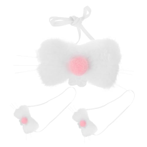 MUCKLILY 3 Stück Plüsch Hasen Nasen Kuscheliges Bunny Nose Kostüm Zubehör für Frauen Ostern Halloween Karneval Cosplay Hautfreundlich MUCKLILY 3 Stück Plüsch Hasen Nasen Kuscheliges Bunny Nose Kostüm Zubehör für Frauen Ostern Halloween Karneval Cosplay Hautfreundlich von MUCKLILY