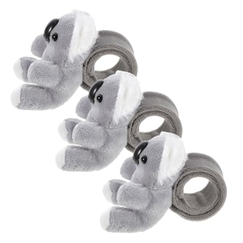 MUCKLILY 3 Stücke Slap-Armband kuscheltier Plüsch Stofftier Mädchen Geburtstagsfeier Stofftieres Armband Schlagarmbänder für thematische Gastgeschenke PP Baumwolle Light Grey MUCKLILY 3 Stücke Slap-Armband kuscheltier Plüsch Stofftier Mädchen Geburtstagsfeier Stofftieres Armband Schlagarmbänder für thematische Gastgeschenke PP Baumwolle Light Grey von MUCKLILY