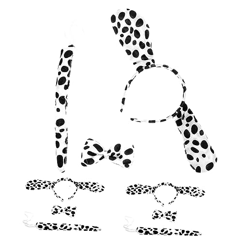 MUCKLILY 3Sätze Teiliges Halloween Hundeohren Stirnbänder mit Fliege für Kostümparty Kinderverkleidung Einzigartiges Design für Unvergessliche MUCKLILY 3Sätze Teiliges Halloween Hundeohren Stirnbänder mit Fliege für Kostümparty Kinderverkleidung Einzigartiges Design für Unvergessliche von MUCKLILY