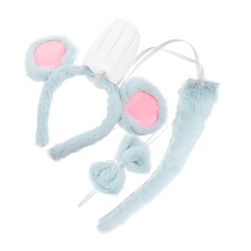 MUCKLILY 3stücke Kostümset Für Junge Mädchen Mäusekostüm Mit Ohren Und Fliege Flauschige Mäuseohren Haarreif Und Kochmütze Für Halloween Cosplay Karneval Und Geburtstagsfeiern MUCKLILY 3stücke Kostümset Für Junge Mädchen Mäusekostüm Mit Ohren Und Fliege Flauschige Mäuseohren Haarreif Und Kochmütze Für Halloween Cosplay Karneval Und Geburtstagsfeiern von MUCKLILY