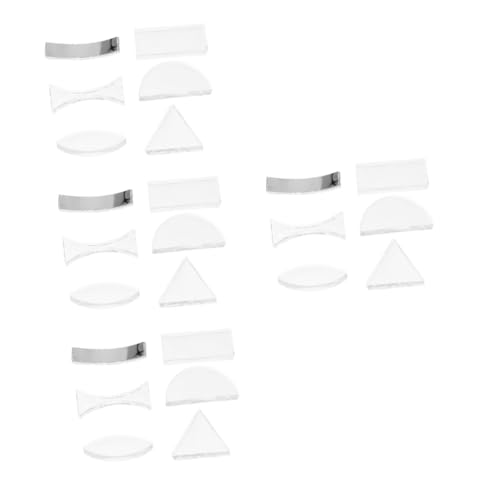MUCKLILY 4 Sätze 6 Stück Optisches Linsenset Ausbildung Bausätze Experiment polierte optische Linse Anzug für Physik-Linse konvexe Linse Optik-Physik-Kit Aggreko Transparent MUCKLILY 4 Sätze 6 Stück Optisches Linsenset Ausbildung Bausätze Experiment polierte optische Linse Anzug für Physik-Linse konvexe Linse Optik-Physik-Kit Aggreko Transparent von MUCKLILY