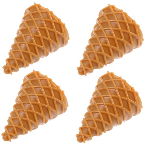 MUCKLILY 4 Stück Knusprige Waffeltüte Kleber Party Essen Requisiten Mini Simulationsspielzeug Eiscreme Simulierte Eistüten Kegelmodell Eiscreme Eiscreme Modell Cooles MUCKLILY 4 Stück Knusprige Waffeltüte Kleber Party Essen Requisiten Mini Simulationsspielzeug Eiscreme Simulierte Eistüten Kegelmodell Eiscreme Eiscreme Modell Cooles von MUCKLILY