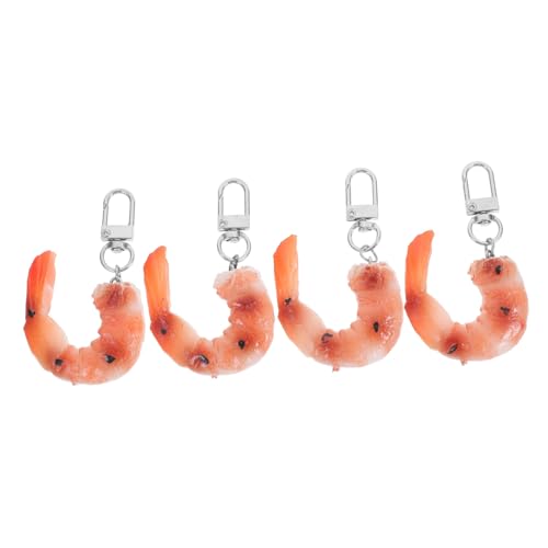 MUCKLILY 4 Stück Realistische Shrimp Schlüsselanhänger Lustige Lebensmittel Modelle für Taschen Rucksäcke und Schlüsselringe Party und Kreative Deko Accessoires MUCKLILY 4 Stück Realistische Shrimp Schlüsselanhänger Lustige Lebensmittel Modelle für Taschen Rucksäcke und Schlüsselringe Party und Kreative Deko Accessoires von MUCKLILY