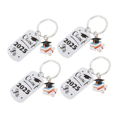 MUCKLILY 4 Stück Schlüsselanhänger Für Die Abschlusssaison Abschlussfeier Dekorationen Abschluss Schlüsselanhänger Grad Cap Keychain Abschluss Zubehör Ihn Silver Stahl MUCKLILY 4 Stück Schlüsselanhänger Für Die Abschlusssaison Abschlussfeier Dekorationen Abschluss Schlüsselanhänger Grad Cap Keychain Abschluss Zubehör Ihn Silver Stahl von MUCKLILY
