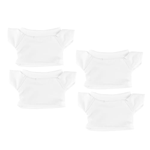 MUCKLILY 4 Stück Shirts für Stofftiere Basic T Shirt für Puppen Einfache Anziehkleidung für Wiederverwendbar für Große Füllpuppen MUCKLILY 4 Stück Shirts für Stofftiere Basic T Shirt für Puppen Einfache Anziehkleidung für Wiederverwendbar für Große Füllpuppen von MUCKLILY