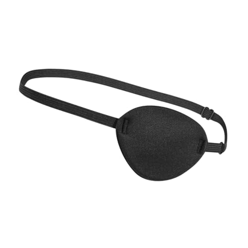MUCKLILY 4 Stück Teiliges Single Pirate Eye Patch aus Weichem Stoff Verstellbar und Hautfreundlich Augenklappe für Halloween Cosplay Piratenkostüm Zubehör für Erwachsene Bequem und Tragbar von MUCKLILY