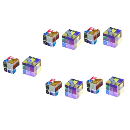 MUCKLILY 5 Sätze Prisma Desktop Schmücken Physik Tisch Dekoration Desktop Ornament Physik Experiment Werkzeug Physik Lehre Optische Instrument Lehre Prop Spiegel 2 Stück * 5 von MUCKLILY