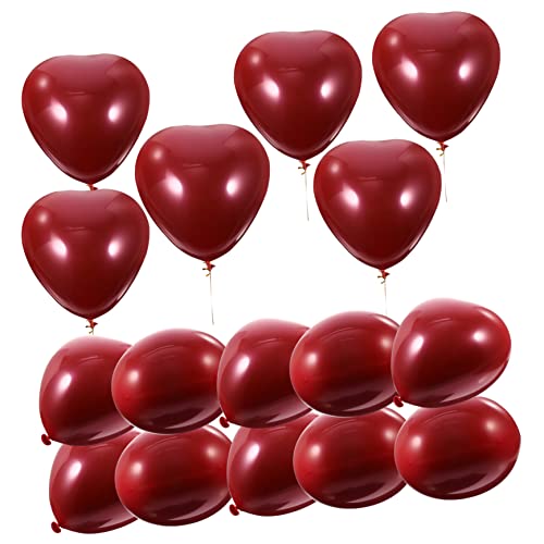 MUCKLILY 50 Stück Herzförmiger Ballon Hi Pastell Party Herzballons Und Herz Luftballons Folie Form Valentines Hochzeit Mehrfarbig Valentinstag Herzen Emulsion Rot MUCKLILY 50 Stück Herzförmiger Ballon Hi Pastell Party Herzballons Und Herz Luftballons Folie Form Valentines Hochzeit Mehrfarbig Valentinstag Herzen Emulsion Rot von MUCKLILY