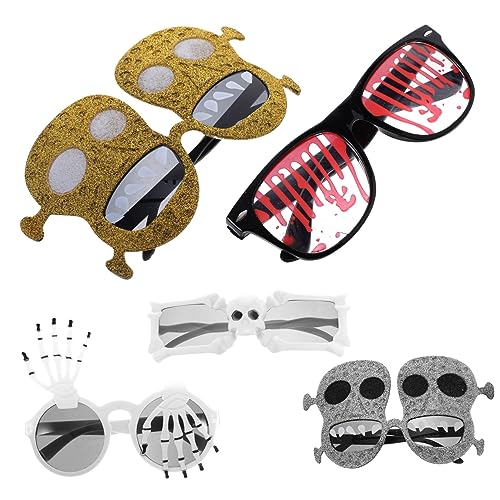 MUCKLILY 5stücke Halloween Cosplay Brillen Mit Kreativen Designs Lustige Partygadget Für Halloween Geburtstagsfeiern Und Kostümveranstaltungen MUCKLILY 5stücke Halloween Cosplay Brillen Mit Kreativen Designs Lustige Partygadget Für Halloween Geburtstagsfeiern Und Kostümveranstaltungen von MUCKLILY