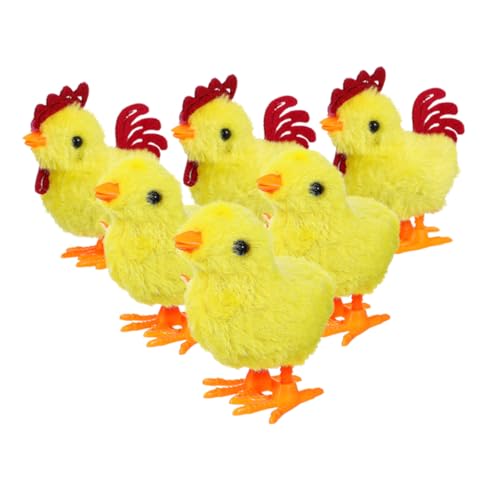 MUCKLILY 6 Stück Auf dem Uhrwerk Küken Aufziehspielzeuge aufziehbares Tierspielzeug Kleintierspielzeug Halloween liefert Simulationshuhn Kinderspielzeug Masse Plüsch Gelb MUCKLILY 6 Stück Auf dem Uhrwerk Küken Aufziehspielzeuge aufziehbares Tierspielzeug Kleintierspielzeug Halloween liefert Simulationshuhn Kinderspielzeug Masse Plüsch Gelb von MUCKLILY