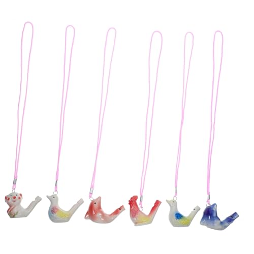 MUCKLILY 6 Stück Teiliges Keramische Vogelpfeifen mit Lanyards Wasser Vögel für Musikinstrumente für Partys und Spielaktivitäten Fördert die Musikalische Entwicklung und Hand Auge MUCKLILY 6 Stück Teiliges Keramische Vogelpfeifen mit Lanyards Wasser Vögel für Musikinstrumente für Partys und Spielaktivitäten Fördert die Musikalische Entwicklung und Hand Auge von MUCKLILY