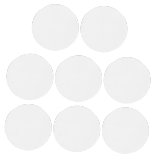 MUCKLILY 8 Stück Bikonvex -Linsenvergrößerungsspiegel light würfelunterlage vergrösserungsspiegel fernsehr leichte runde konvexe Linse Lupe transparente Linse Doppelkonvexes Objektiv Acryl von MUCKLILY