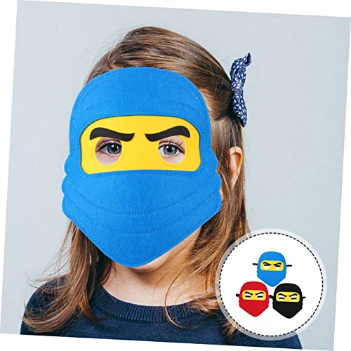 MUCKLILY 9 Stk. Ninja Cosplay Masken Weiche Filzpiraten Augenmasken in Rot Blau Schwarz Atmungsaktive und Kostümaccessoires für Jungen Party Verkleidung MUCKLILY 9 Stk. Ninja Cosplay Masken Weiche Filzpiraten Augenmasken in Rot Blau Schwarz Atmungsaktive und Kostümaccessoires für Jungen Party Verkleidung von MUCKLILY